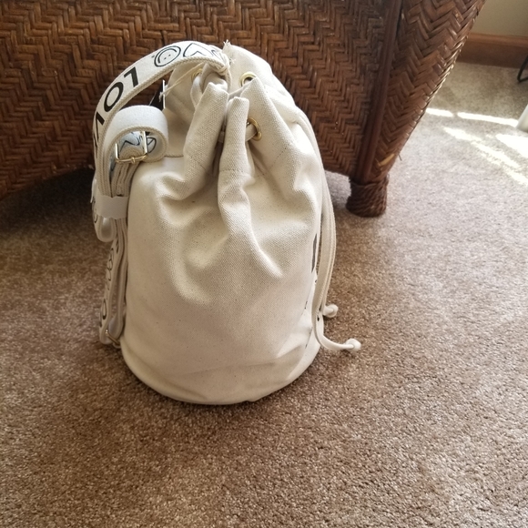 Peace Love World Canvas bucket backpack main image 5
